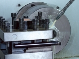 Horizontal lathe rough machining